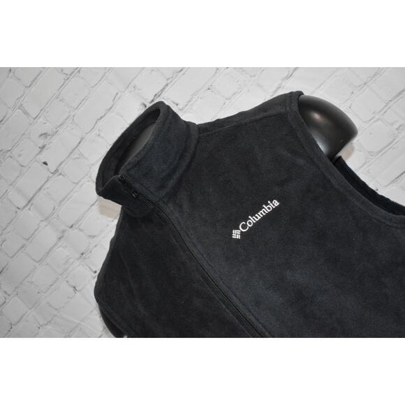 Columbia Soft Fleece Jacket Vest Mens Size Large Camping Hiking Polyester Zip - Picture 1 of 6